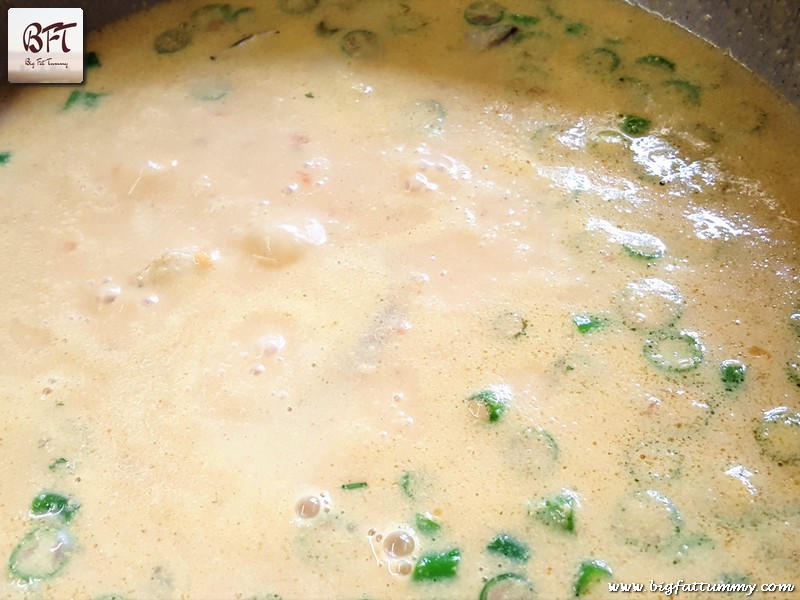 Preparation of Pomfret in a Creamy Coconut Sauce