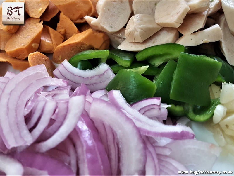 Preparation of Chicken Sausage Stir Fry