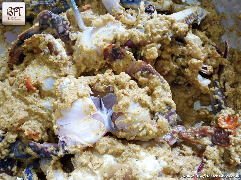 Preparation of Goan Crab Curry