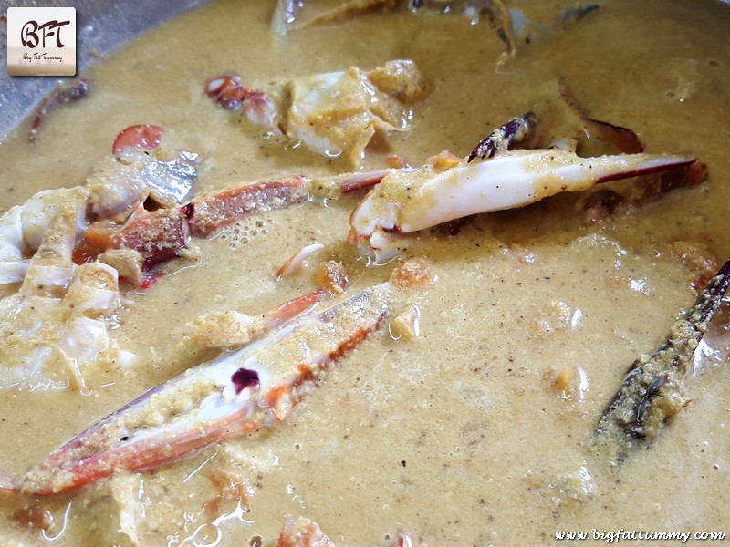 Preparation off Goan Crab Curry