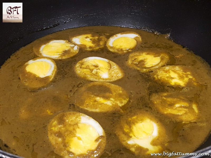 Preparation of Green Egg Curry