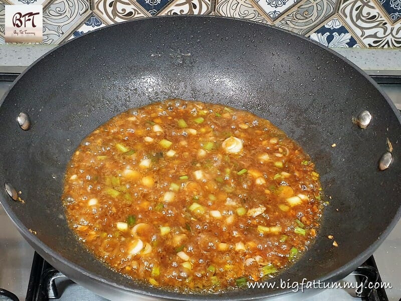 Preparation of Chicken Sausage Fried Rice