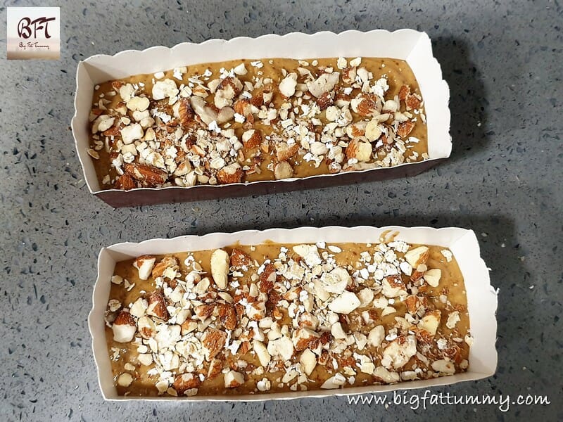 Making of Oat Jaggery Honey Almond Cake